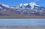 Laguna Hedionda, lar de centenas de flamingos, no caminho para o Salar de Uyuni, na Bolívia